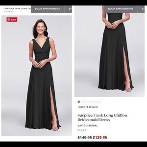 Black bridesmaid/ prom dress